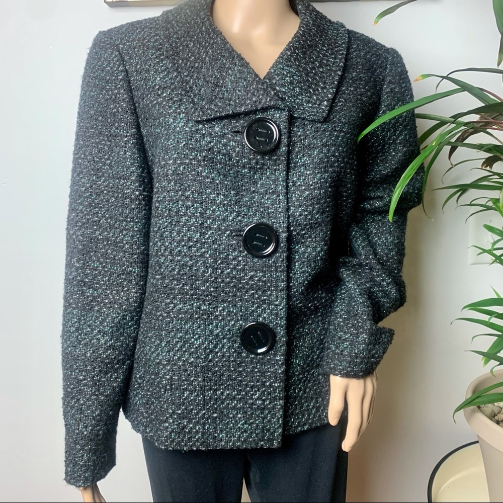 TAHARI 3 Button Career Blazer Jacket (16)